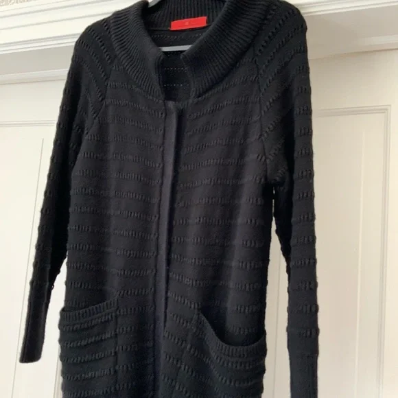 Carolina Herrera CH black cardigan sweater XS